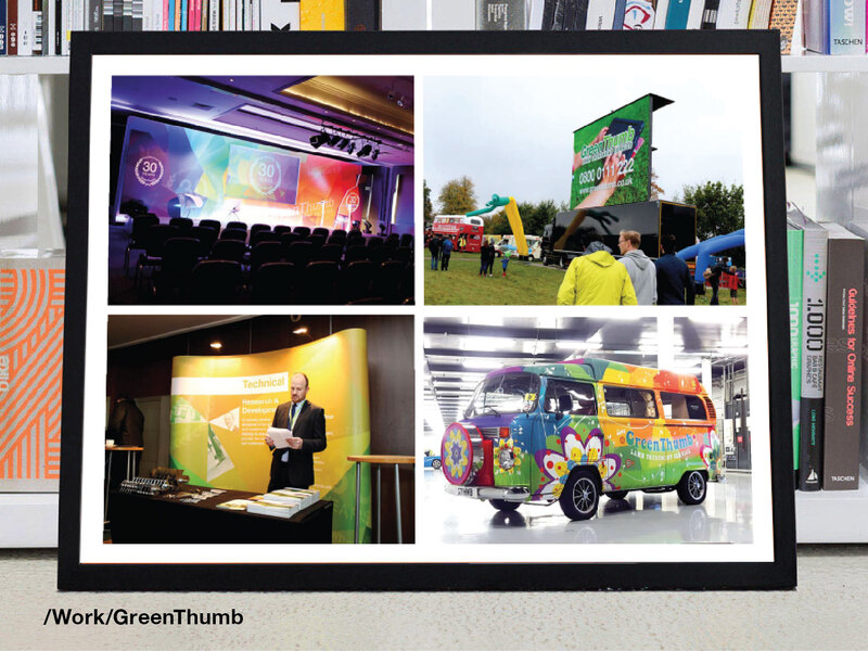 GreenThumb - Various work, including POS, Exhibition, vehicle wraps and short video content.